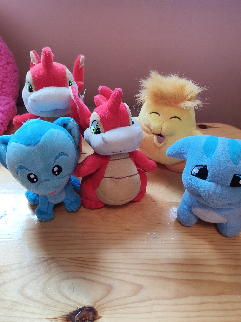 5 Pk - Neopets Stuffed Toys 6-8" In Height,